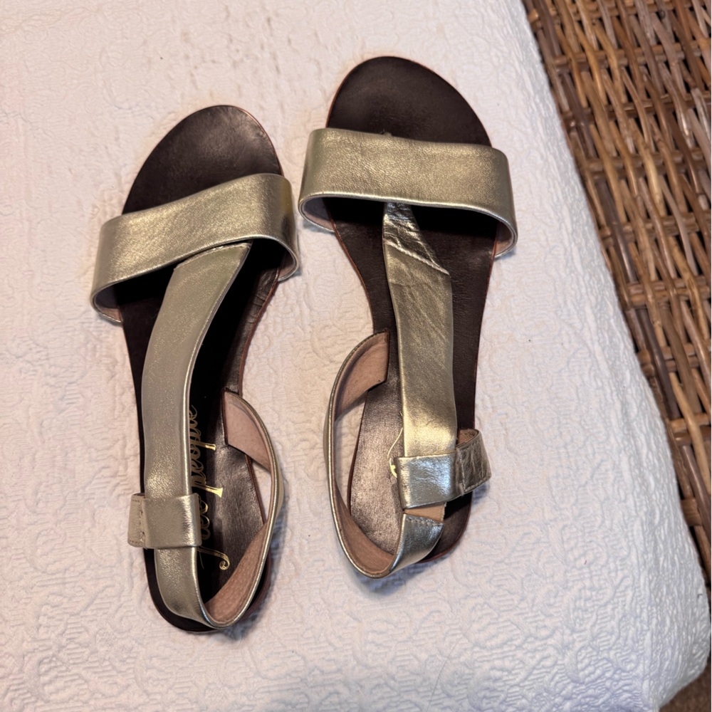Free People Gold Women's Sandals
